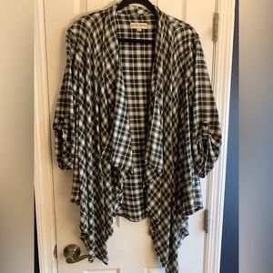 Knox rose open front flannel